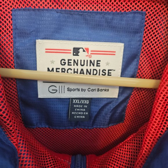 NOWT XXL Chicago Cubs G-III Sports by Carl Banks Game Score 1/4 Zip Windbreaker - Picture 3 of 3